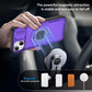 Red Warrior 2-in-1 Magnetic Sliding Lens Case Purple for iPhone 14