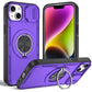 Red Warrior 2-in-1 Magnetic Sliding Lens Case Purple for iPhone 14 Plus