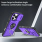 2-in-1 Magnetic Sliding Lens Case, Purple for iPhone 16 Pro