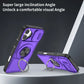Red Warrior 2-in-1 Magnetic Sliding Lens Case Purple for iPhone 17