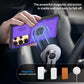 2-in-1 Magnetic Sliding Lens Case, Purple for Samsung S24Ultra