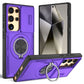 2-in-1 Magnetic Sliding Lens Case, Purple for Samsung S25Ultra