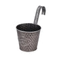 Metal Wall Planter Vertical Ribbed Design Wall Mount Flower Pot