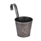Metal Wall Planter Vertical Ribbed Design Wall Mount Flower Pot