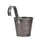 Metal Wall Planter Vertical Ribbed Design Wall Mount Flower Pot