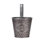 Metal Wall Planter Vertical Ribbed Design Wall Mount Flower Pot