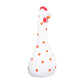 Chicken Statue Long Neck Microlandschaft Hand Crafted Resin Animal Garden Statues for Garden Yard Art DecorationWhite