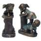 Girl Boy Drink Water Statue Garden Sculpture Resin Courtyard Ornament for Indoor Outdoor Decoration