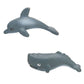 2PCS Whale Ornament Cute Whale Look Modern Style Whale Figurine Resin Ornament for Home Decoration Mini Garden Cake