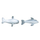 2PCS Whale Ornament Cute Whale Look Modern Style Whale Figurine Resin Ornament for Home Decoration Mini Garden Cake
