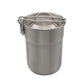 Camping Cup Stainless Steel Coffee Mug Portable Cooking Pot 1L with Lid Folding Handle for Camping Picnic Hiking Backpacking