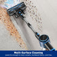 Cordless Vacuum Cleaner, 8 In 1 Powerful Suction Lightweight Vacuum Cleaner For Home, Led Display, 3 Suction Modes, 55Kpa Powerful Suction，45mins Detachable Battery Vacuum For Hard Floor Carpet Pet Hair
