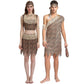 Adult Savage Halloween Leopard Print Polyester As Yi Adult Crescent Hairy Savage All yards