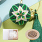 Fun Resin Keychain Blue and White Modern Style W276-LX [Jade] key chain-flowers core + gift box