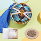 Fun Resin Keychain Blue and White Modern Style W278-LX [Midsummer Night] Keychain-flowers core + gift box