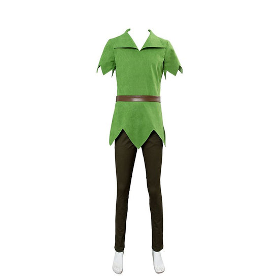 Peter Pan Cosplay Costume Boys Girls Halloween Party XXL Size: XXL; Height (cm): 175-180; Weight (kg): 65-70; Bust (cm): 98-102; Waist (cm): 82-86; Shoulder width (cm): 41; Length (cm): 66
