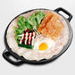 Cast Iron Pancake Pan 28cm Uncoated 30cm single pot (with hemp rope included)