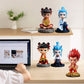 Nezha Bobblehead Figurine Wanfei Resin Car Office Decor Combination model-nezha [standing model + sitting model]