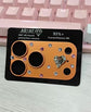 Yixi Camera Lens Protector iPhone 18 Pro Max Rhinestone crooked heart [orange] iPhone 18PROMAX