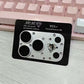 Yixi Camera Lens Protector iPhone 18 Pro Max Rhinestone crooked heart [blue] iPhone 18PROMAX
