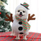 Pet Halloween Costume Small Dog Cat Standing Snowman Transformation Costume S (Chest 40-50cm)