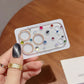 Yixi Camera Lens Protector for iPhone 18 Pro Max [transparent integrated silver flash lens film] round diamond iPhone 17Pro