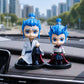 Nezha Bobblehead Car Dashboard Ornament Resin Combination model-donghai ao bing [standing model + sitting model]