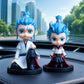 Nezha Bobblehead Car Dashboard Ornament Resin Combination model-nezha [standing model] + donghai ao bing [standing model]