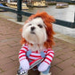 Pet Halloween Costume Shine Small Medium Dog Cat Standing Snowman Transformation Costume M (Chest 50-60cm)