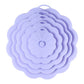 Food-Grade Silicone Stretchable Sealing Lids Set of 5 – Leak-Proof Reusable Covers for Bowls, Cups, Plates & Pots, BPA-Free, Heat Resistant to 230°C, Airtight Kitchen Freshness Keepers in Pastel Colors with Flower Knob (Purple)