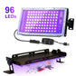 High-Efficiency 96 LED UV Curing Light for Resin and Epoxy Crafting – USB-Powered Desktop Lamp for DIY Jewelry, Halloween Ornaments, and Quick-Dry UV Glue Projects with Adjustable Stand (144LEDS)