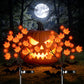 Solar Maple Leaf Branch Lights with 20 Warm LEDs, 8 Lighting Modes & IP65 Waterproof, Auto On/Off Garden Pathway Decor for Fall Harvest and Halloween Ambiance (1PCS, Pumpkin-Small  Maple)