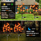 Solar Maple Leaf Branch Lights with 20 Warm LEDs, 8 Lighting Modes & IP65 Waterproof, Auto On/Off Garden Pathway Decor for Fall Harvest and Halloween Ambiance (1PCS, Pumpkin-Small  Maple)