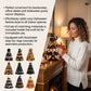 Spooky DIY Felt Halloween Tree Kit – Create a Whimsical Holiday Centerpiece with Pre-Cut Fabric, Plush Fill, and Adorable Ghostly Charms for Mantel, Desk, or Shelf Décor. (Black Cat & Pumpkin)