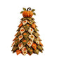 Spooky DIY Felt Halloween Tree Kit – Create a Whimsical Holiday Centerpiece with Pre-Cut Fabric, Plush Fill, and Adorable Ghostly Charms for Mantel, Desk, or Shelf Décor. (Black Cat & Pumpkin)