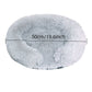 USB-Powered Heated Round Pet Bed with Removable Washable Cover, 5-Level Temperature and Timer Control, Cozy Plush Warming Nest for Small Dogs and Cats Indoor Winter Use (Grey, 70cm)