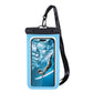 Universal Waterproof Phone Pouch IPX8 Underwater Dry Bag with Touchscreen Compatible Transparent Window and Detachable Lanyard for Beach Swimming Snorkeling Rainy Day Outdoor Adventures (Black)