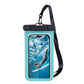 Universal Waterproof Phone Pouch IPX8 Underwater Dry Bag with Touchscreen Compatible Transparent Window and Detachable Lanyard for Beach Swimming Snorkeling Rainy Day Outdoor Adventures (Black)