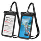 Universal Waterproof Phone Pouch IPX8 Underwater Dry Bag with Touchscreen Compatible Transparent Window and Detachable Lanyard for Beach Swimming Snorkeling Rainy Day Outdoor Adventures (Mint)