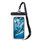 Universal Waterproof Phone Pouch IPX8 Underwater Dry Bag with Touchscreen Compatible Transparent Window and Detachable Lanyard for Beach Swimming Snorkeling Rainy Day Outdoor Adventures (Pink)