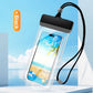 Waterproof Phone Pouch with Adjustable Lanyard, Touch-Sensitive Transparent Dry Bag for Swimming, Diving, Surfing, Hot Springs and Water Park Activities, Fits Most Smartphones (Black)