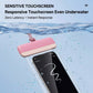Waterproof Phone Pouch with Adjustable Lanyard, Touch-Sensitive Transparent Dry Bag for Swimming, Diving, Surfing, Hot Springs and Water Park Activities, Fits Most Smartphones (Black)