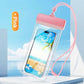 Waterproof Phone Pouch with Adjustable Lanyard, Touch-Sensitive Transparent Dry Bag for Swimming, Diving, Surfing, Hot Springs and Water Park Activities, Fits Most Smartphones (Black)