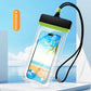 Waterproof Phone Pouch with Adjustable Lanyard, Touch-Sensitive Transparent Dry Bag for Swimming, Diving, Surfing, Hot Springs and Water Park Activities, Fits Most Smartphones (White)