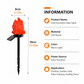 Halloween Solar Pathway Lights Set, 3 Spooky Designs Including Pumpkin with Witch Hat, Cute Ghost, and Faux Campfire, Warm Glow, Auto On/Off, Waterproof Solar Stake Lights for Outdoor Garden Yard Path Decor (Flame, 3PCS)