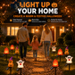 Halloween Solar Pathway Lights Set, 3 Spooky Designs Including Pumpkin with Witch Hat, Cute Ghost, and Faux Campfire, Warm Glow, Auto On/Off, Waterproof Solar Stake Lights for Outdoor Garden Yard Path Decor (Pumpkin, 2PCS)