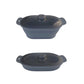 Foldable Food-Grade Silicone Steamer Pot with Lid and Steamer Rack – Space-Saving Collapsible Cookware for Microwave, Freezer, Camping, and Outdoor Meals, Effortless Storage and Versatile Kitchen Companion (Rectangular Style, Dark Blue)