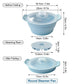 Foldable Food-Grade Silicone Steamer Pot with Lid and Steamer Rack – Space-Saving Collapsible Cookware for Microwave, Air Fryer, Camping, and Outdoor Meals, Available in Round and Rectangular Sizes (Rectangular Style, Dark Blue)