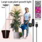 Versatile Floor Plant Grow Light with Full Spectrum LED Ring, Telescopic Stake, 3 Color Modes, 10-Level Brightness, and 3/9/12H Timer, Perfect for Indoor Potted Plants, Flowers, Succulents, Herbs, and Vegetables – USB Powered (Black, 2PCS)