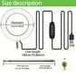 Versatile Floor Plant Grow Light with Full Spectrum LED Ring, Telescopic Stake, 3 Color Modes, 10-Level Brightness, and 3/9/12H Timer, Perfect for Indoor Potted Plants, Flowers, Succulents, Herbs, and Vegetables – USB Powered (Black, 2PCS)